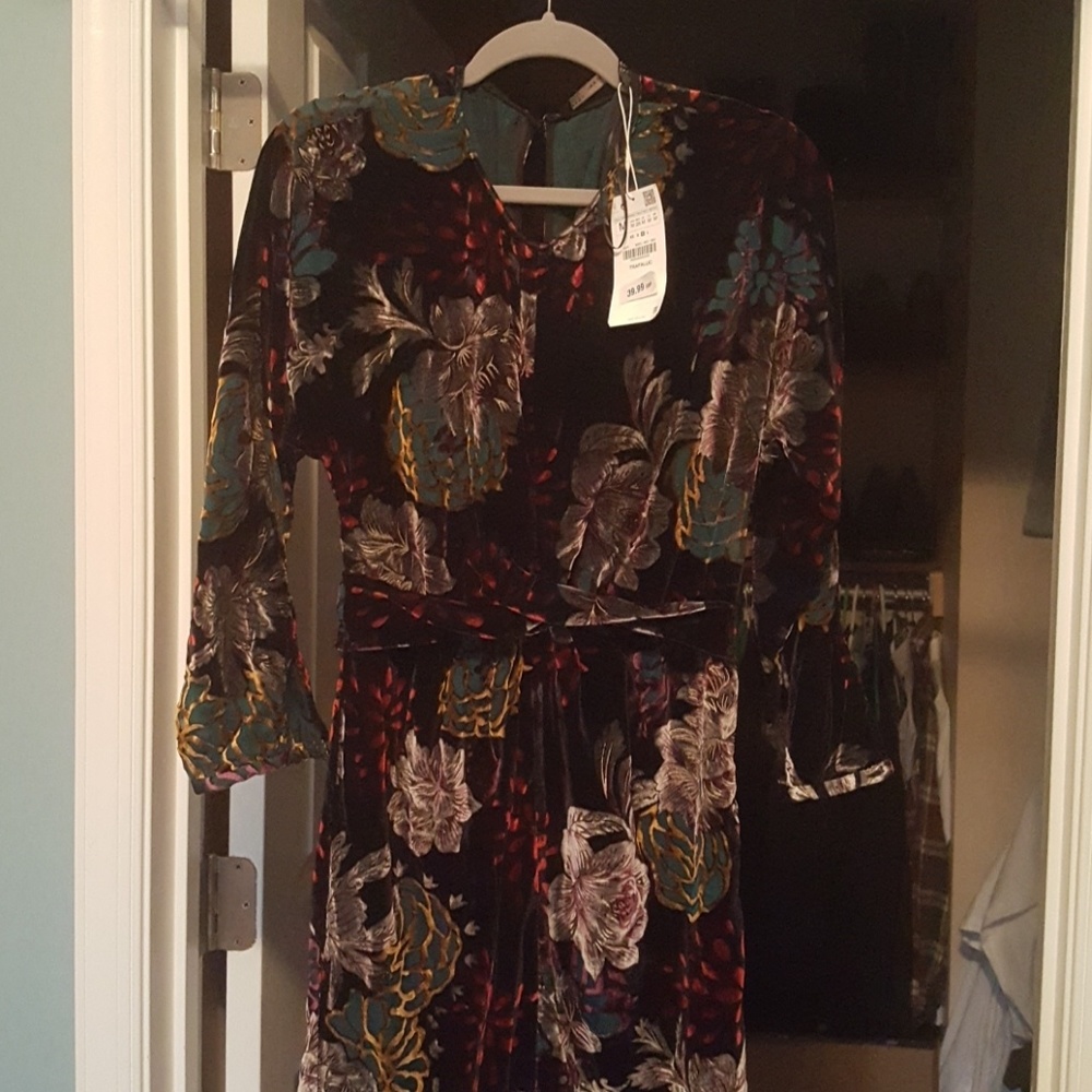 Zara valvet midi dress